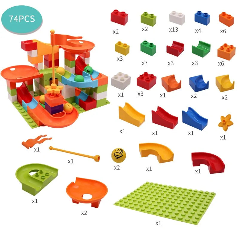 Marble Race Run Block Toys - Daileylife