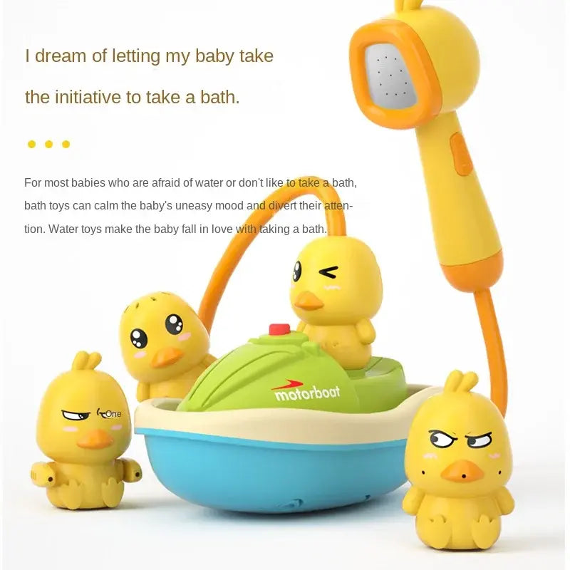 Electric Duck Spray Baby Bath Toy Set - Daileylife