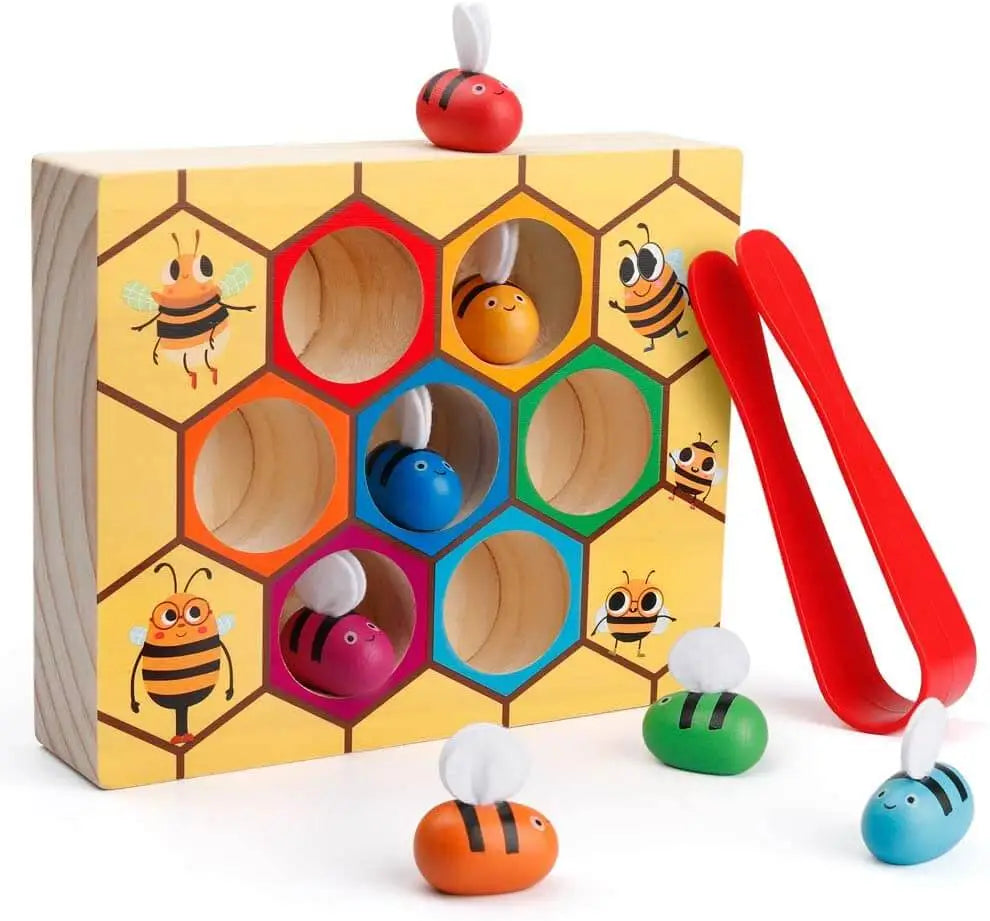 Bee Wooden Sorting Game - Daileylife