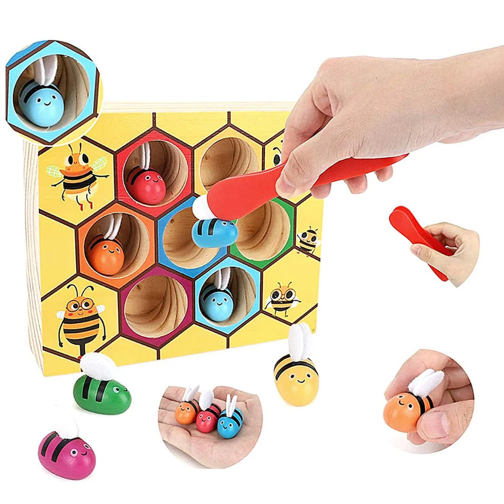 Bee Wooden Sorting Game - Daileylife