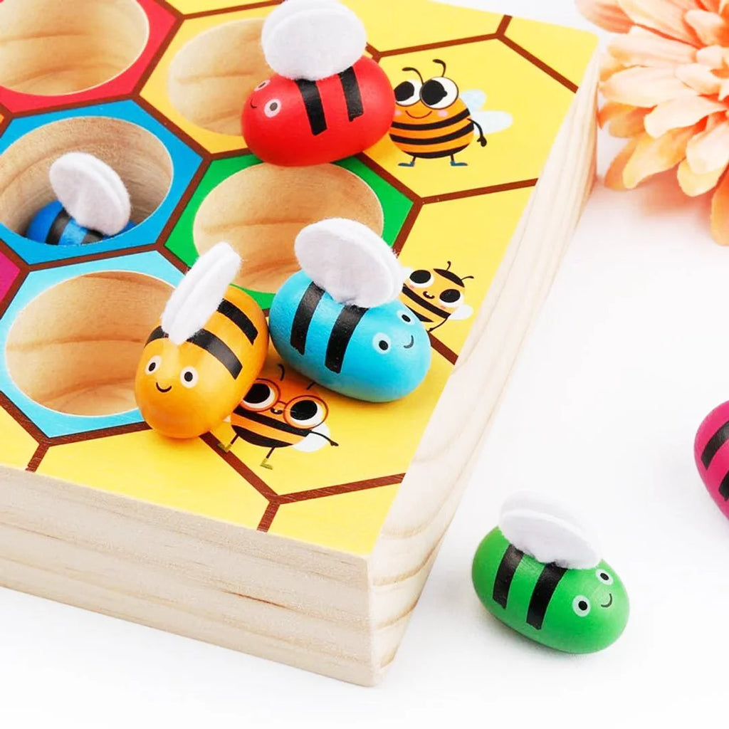 Bee Wooden Sorting Game - Daileylife