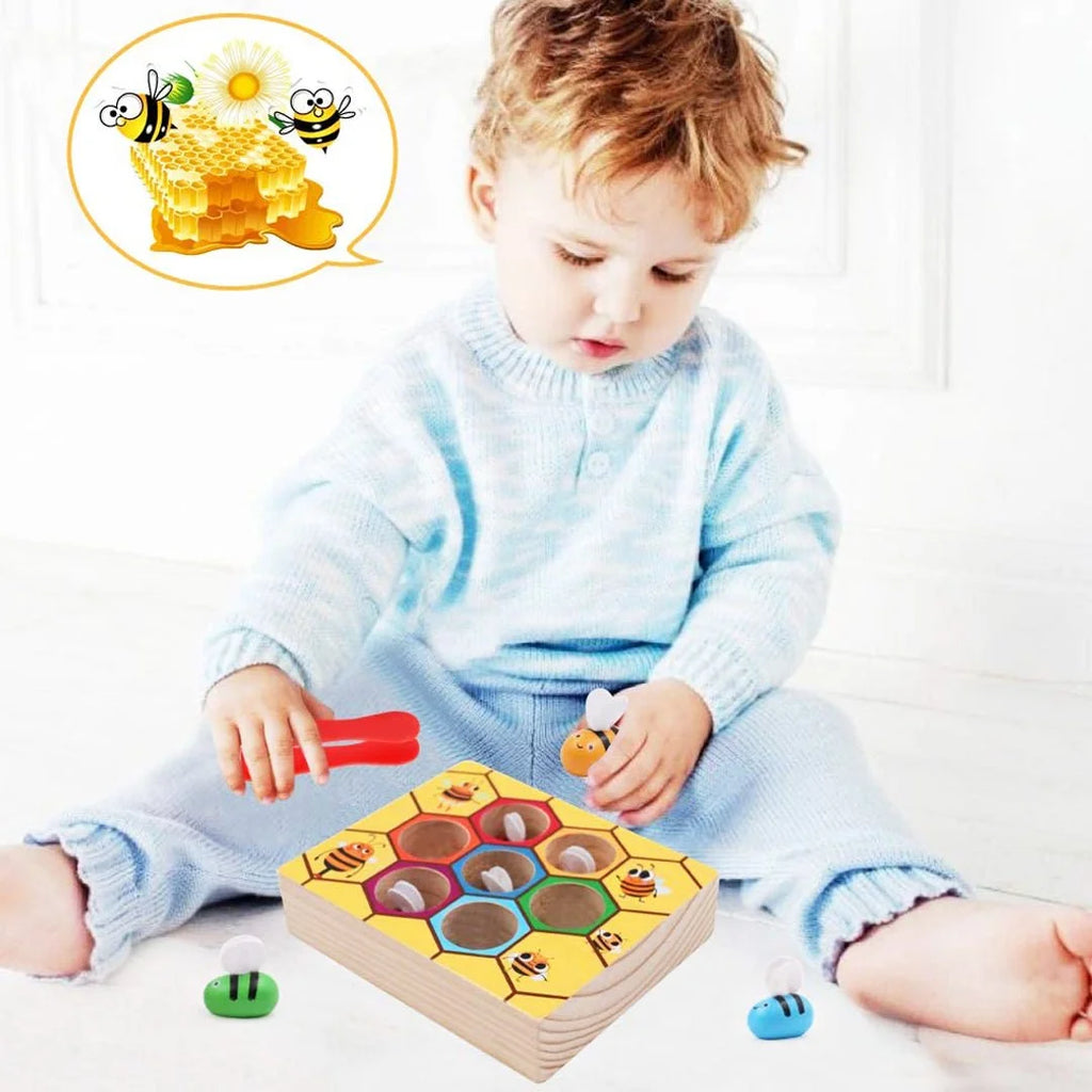 Bee Wooden Sorting Game - Daileylife