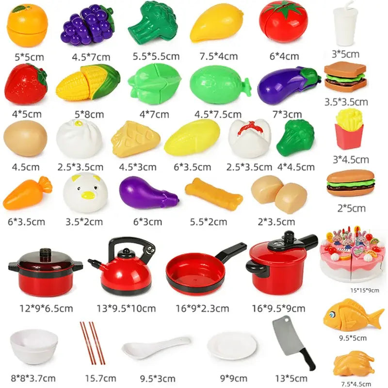 Kitchen Toy Fruit and Vegetable - Daileylife