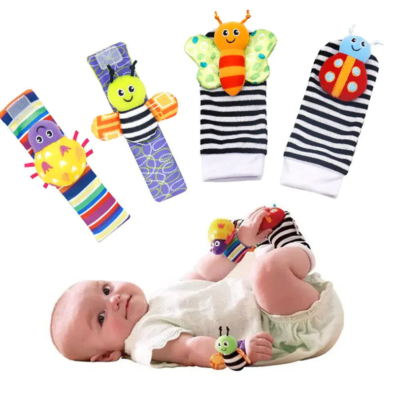 Baby Tiny Toes Rattle Sock Set - Daileylife