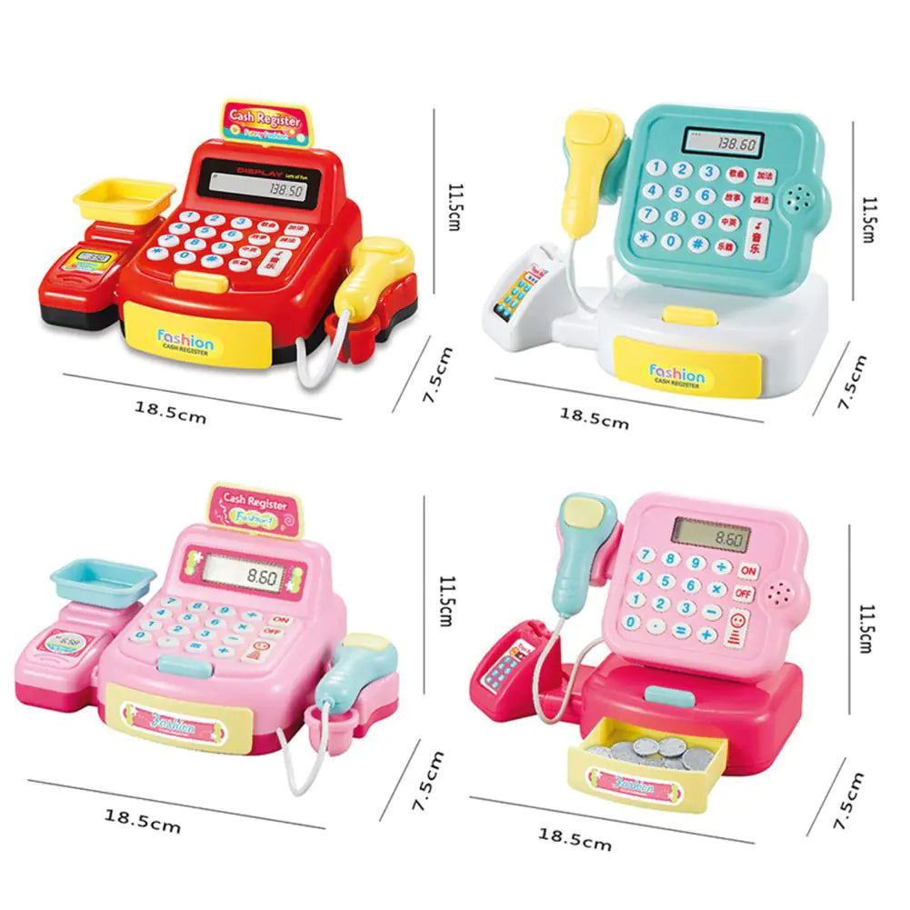 Children's Mini Cash Register Toy with Scanner - Daileylife