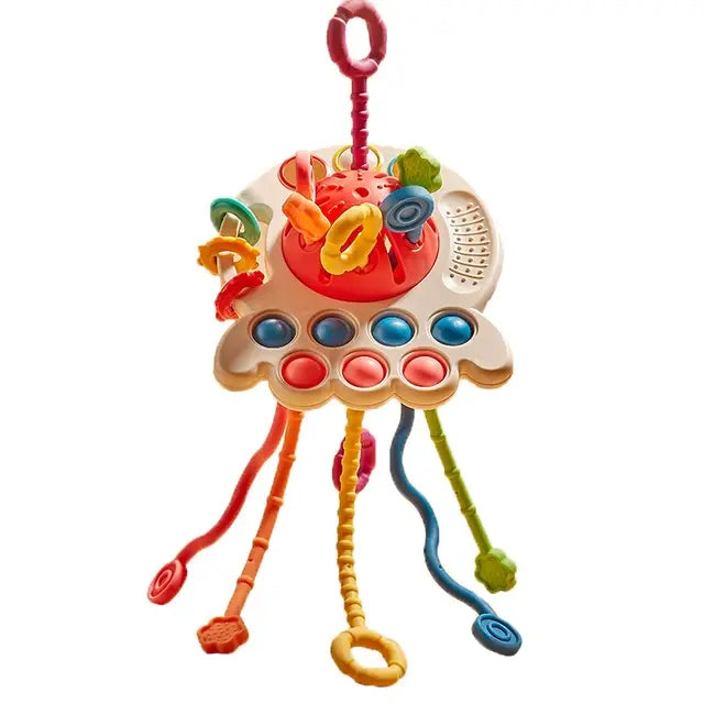 Montessori Pull String Sensory Teething Toys for Babies - Daileylife