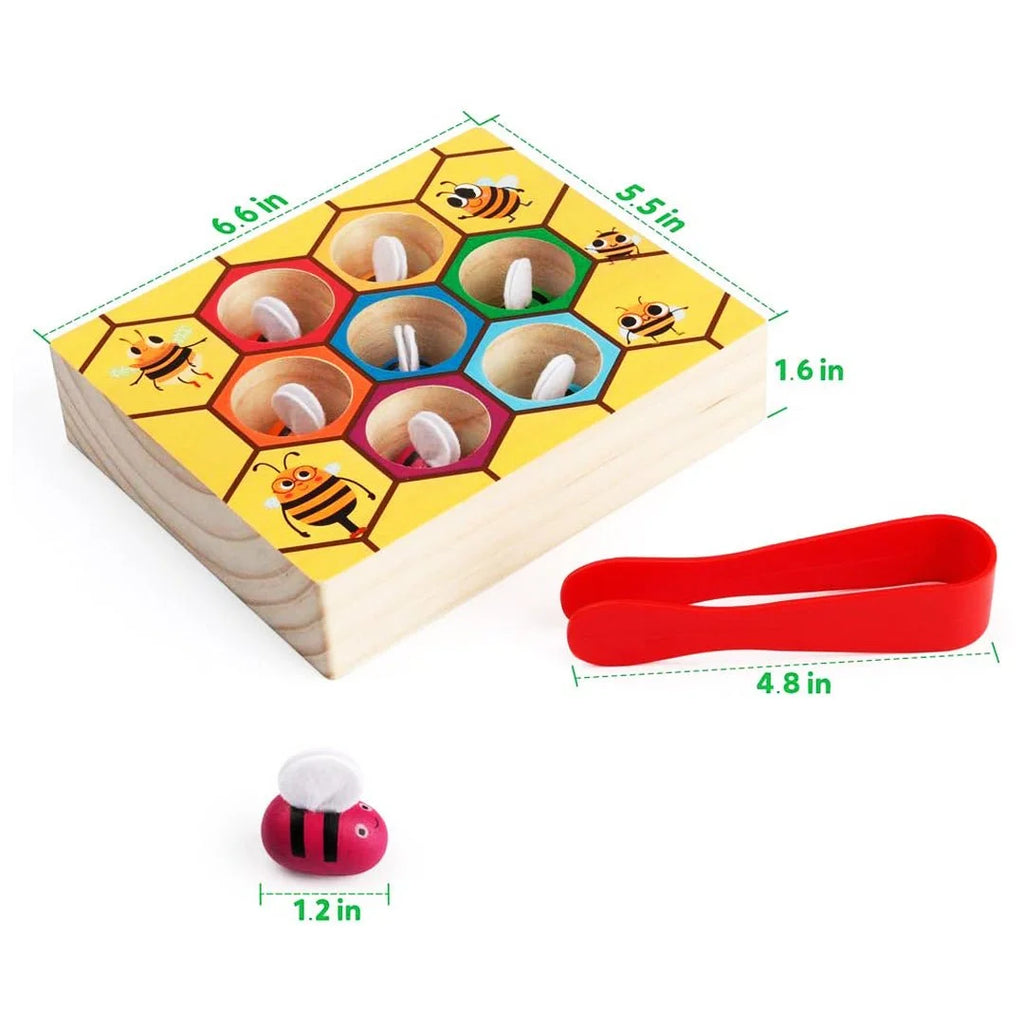 Bee Wooden Sorting Game - Daileylife