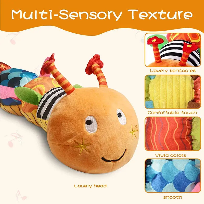 Musical Caterpillar Plush Toy - Daileylife