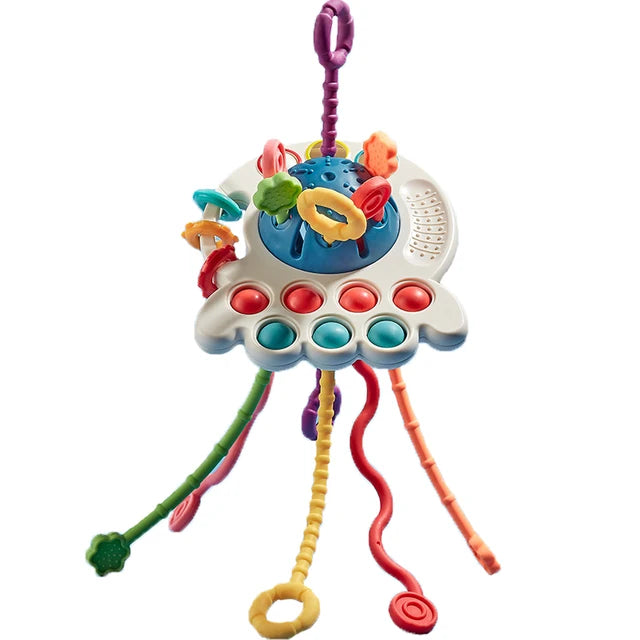 Montessori Pull String Sensory Teething Toys for Babies - Daileylife