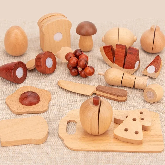 Log Wooden Kitchen Toy - Daileylife